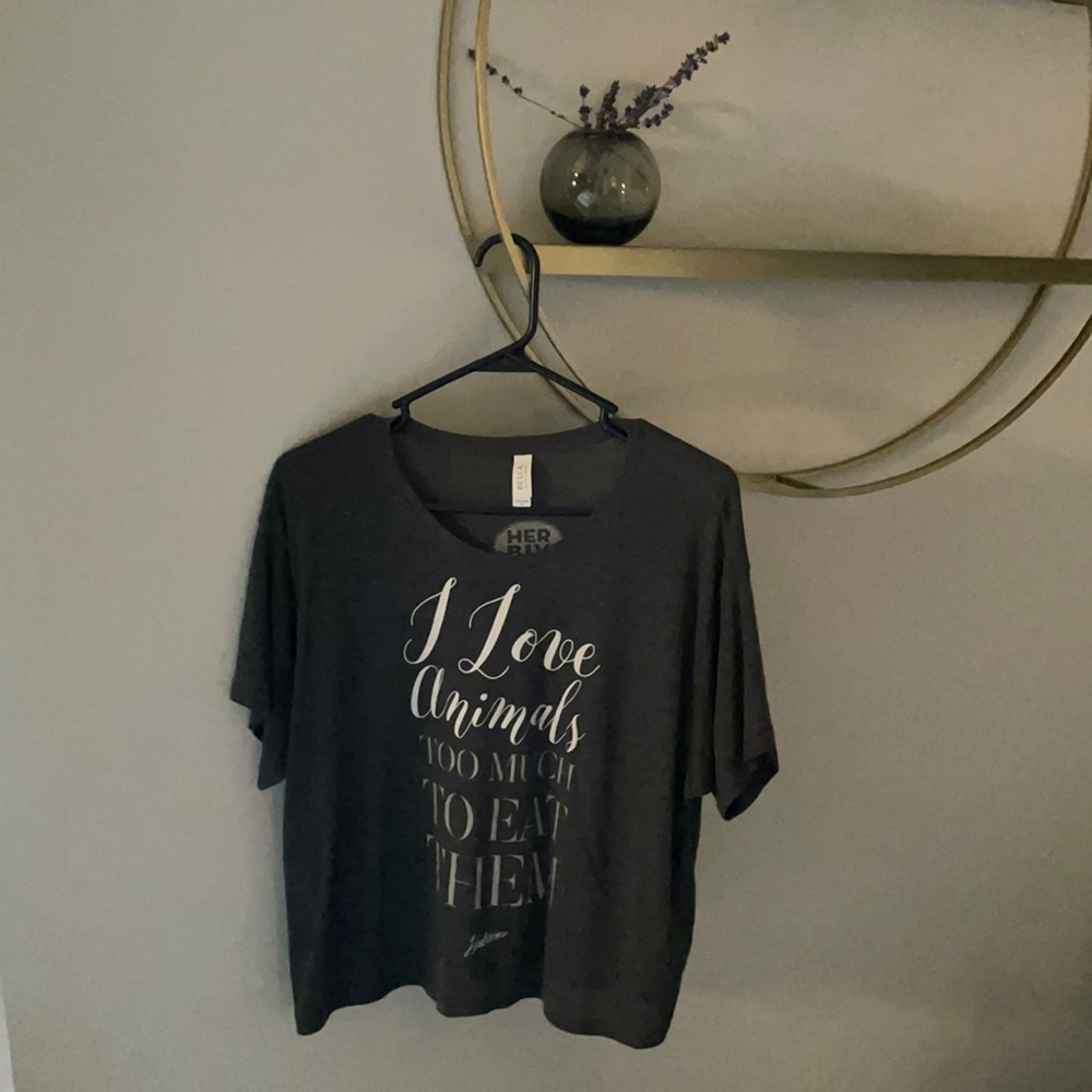 BRAND NEW Herbivore Clothing Vegetarian Vegan Short Sleeve Top